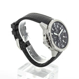  Shop Authentic IWC Aquatimer Chronograph Black Dial Black Leather Strap Watch for Men - IW376803 - Luxxuri