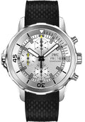  Shop Authentic IWC Aquatimer Chronograph White Dial Black Rubber Strap Watch for Men - IW376801 - Luxxuri