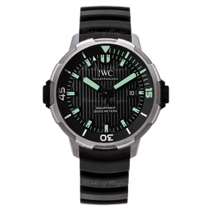  Shop Authentic IWC Aquatimer Automatic 2000 Black Dial Black Rubber Strap Watch for Men - IW358002 - Luxxuri