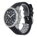  Shop Authentic IWC Aquatimer Chronograph Black Dial Black Leather Strap Watch for Men - IW376803 - Luxxuri