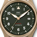  Shop Authentic IWC Pilot's Watch Automatic Spitfire Green Dial Brown Leather Strap Watch for Men - IW326802 - Luxxuri