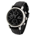  Shop Authentic IWC Portofino Chronograph Black Dial Black Leather Strap Watch for Men - IW391029 - Luxxuri
