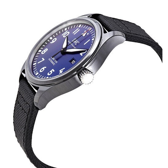  Shop Authentic IWC Pilot’s Watch Mark XVIII Edition “Laureus Sport for Good Foundation" Blue Dial Black Nylon Strap Watch for Men - IW324703 - Luxxuri