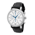  Shop Authentic IWC Portofino Chronograph White Dial Black Leather Strap Watch for Men - IW391024 - Luxxuri