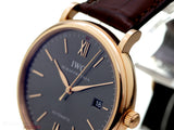  Shop Authentic IWC Portofino Automatic Grey Dial Brown Leather Strap Watch for Men - IW356511 - Luxxuri