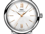  Shop Authentic IWC Portofino Automatic Silver Dial Brown Leather Strap Watch for Women - IW357403 - Luxxuri