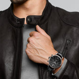  Shop Authentic IWC Portofino Chronograph Black Dial Black Leather Strap Watch for Men - IW391008 - Luxxuri