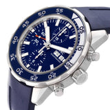  Shop Authentic IWC Aquatimer Chronograph Blue Dial Blue Rubber Strap Watch for Men - IW376711 - Luxxuri