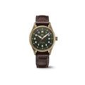  Shop Authentic IWC Pilot's Watch Automatic Spitfire Green Dial Brown Leather Strap Watch for Men - IW326802 - Luxxuri