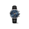  Shop Authentic IWC Portofino Chronograph Blue Dial Black Leather Strap Watch for Men - IW391036 - Luxxuri