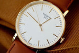  Shop Authentic Tissot T Classic Everytime White Dial Brown Leather Strap Watch For Men - T109.410.36.031.00 - Luxxuri