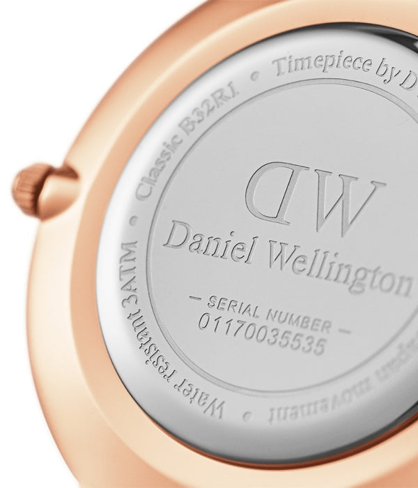  Shop Authentic Daniel Wellington Petite Sheffield White Dial Black Leather Strap Watch For Women - DW00100174 - Luxxuri
