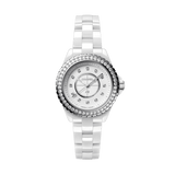  Shop Authentic Chanel J12 Quartz Diamonds White Dial White Steel Strap Watch for Women - J12 H6418 - Luxxuri