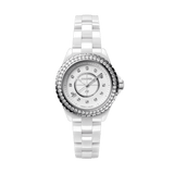  Shop Authentic Chanel J12 Quartz Diamonds White Dial White Steel Strap Watch for Women - J12 H6418 - Luxxuri
