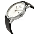  Shop Authentic Calvin Klein City White Dial Black Leather Strap Watch for Men - K2G2G1CD - Luxxuri