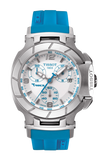  Shop Authentic Tissot T Race Chronograph White Dial Brown Rubber Strap Watch for Women - T048.217.17.017.02 - Luxxuri
