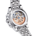 Fossil Townsman Automatic Skeleton White Dial Two Tone Steel Strap Watch for Men - ME3075