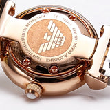  Shop Authentic Emporio Armani Mother of Pearl Dial Two Tone Steel Strap Watch For Women - AR1689 - Luxxuri