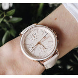  Shop Authentic Tommy Hilfiger Carly Cream Dial Cream Leather Strap Watch for Women -1781789 - Luxxuri
