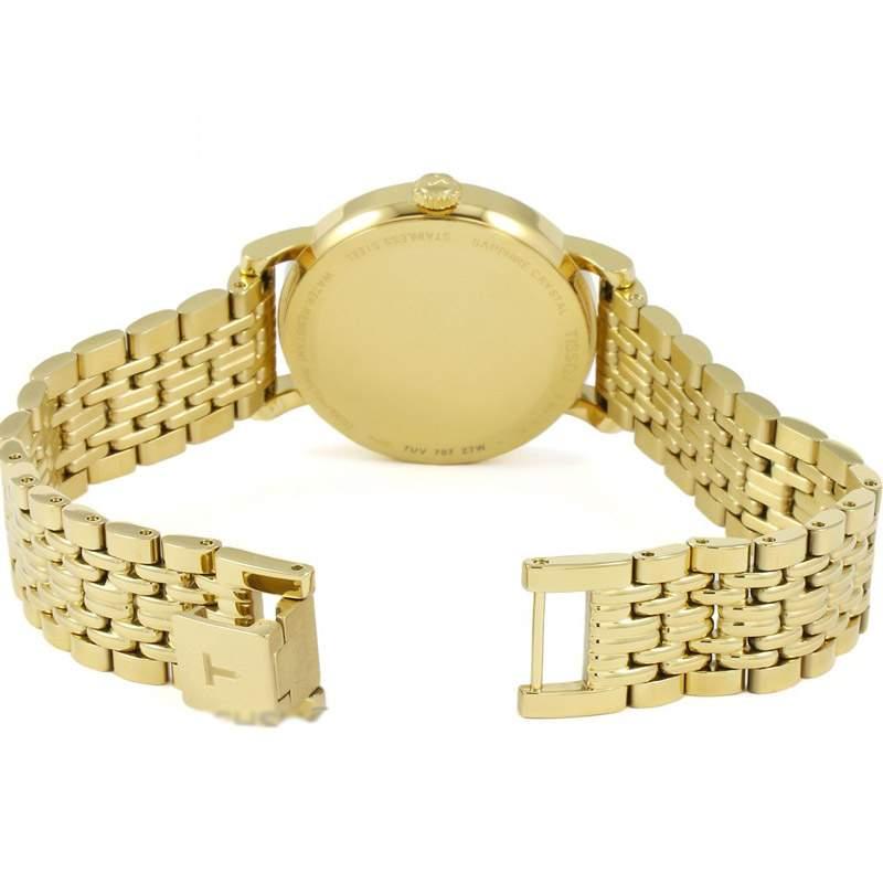 Shop Authentic Tissot T Classic Everytime Desire Small Gold Dial Gold Mesh Bracelet Watch For Women - T109.210.33.021.00 - Luxxuri