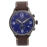  Shop Authentic Tissot Chrono XL Blue Dial Brown Leather Strap Watch For Men - T116.617.36.047.00 - Luxxuri