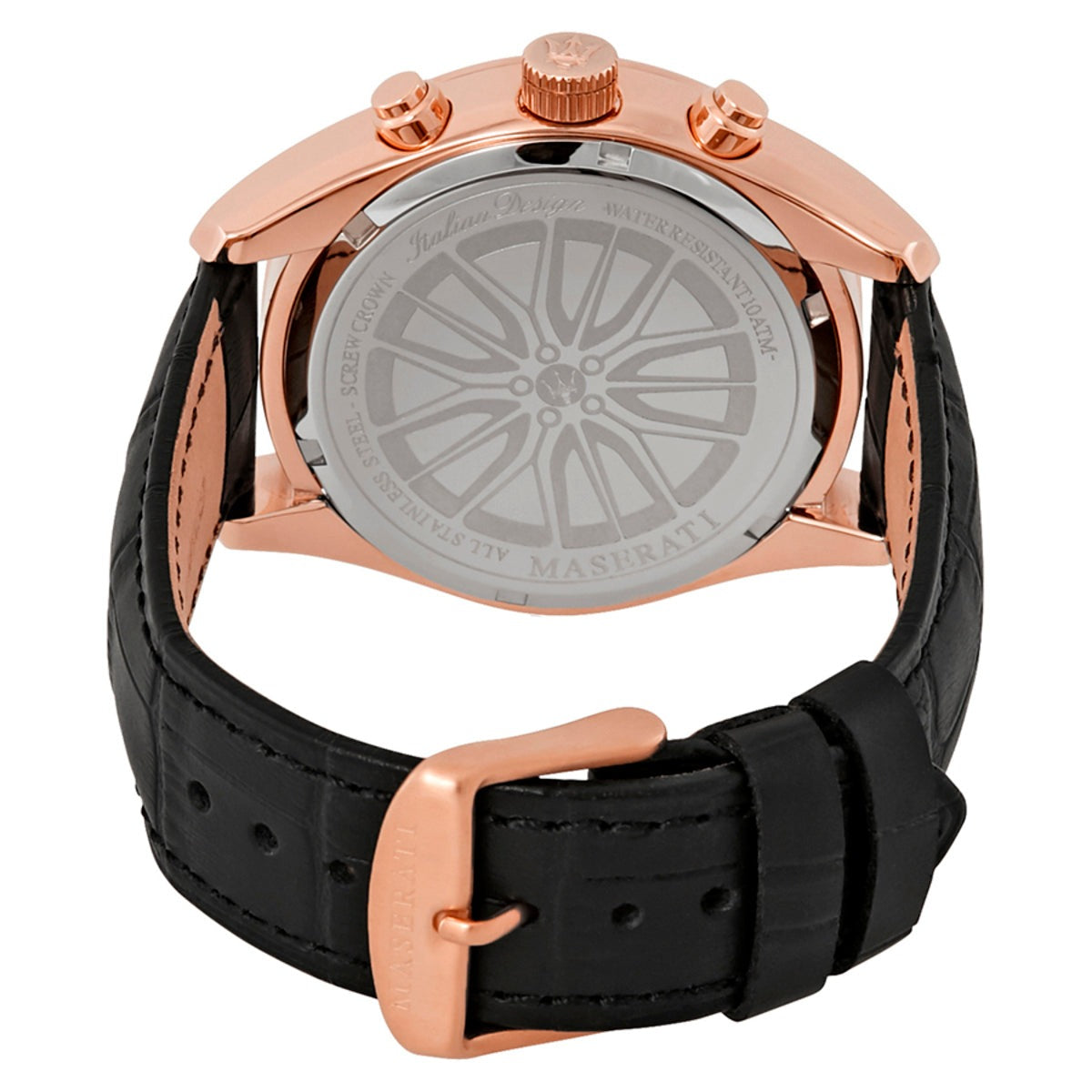  Shop Authentic Maserati Traguardo Chronograph Black Dial Black Leather Strap Watch For Men - R8871612002 - Luxxuri