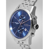  Shop Authentic Hugo Boss Jet Blue Dial Silver Steel Strap Watch for Men - 1513384 - Luxxuri