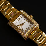  Shop Authentic Michael Kors Emery Three-Hand Crystals Silver Dial Gold Steel Strap Watch for Women - MK4643 - Luxxuri