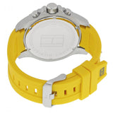  Shop Authentic Tommy Hilfiger Sports Multifunction Black Dial Yellow Rubber Strap Watch for Men - 1791144 - Luxxuri