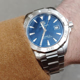  Shop Authentic Tag Heuer Aquaracer Blue Dial Watch for Men - WAY2112.BA0928 - Luxxuri
