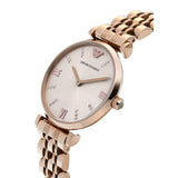  Shop Authentic Emporio Armani T-Bar Gianni Rose Gold Dial Rose Gold Steel Strap Watch For Women - AR11059 - Luxxuri