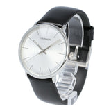  Shop Authentic Calvin Klein High Noon Quartz White Dial Black Leather Strap Watch for Men - K8M211C6 - Luxxuri