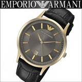  Shop Authentic Emporio Armani Renato Quartz Grey Dial Black Leather Strap Watch For Men - AR11049 - Luxxuri