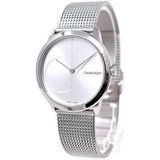  Shop Authentic Calvin Klein Minimal Silver Dial Silver Mesh Bracelet Watch for Women - K3M2212Z - Luxxuri