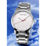  Shop Authentic Calvin Klein City Quartz White Dial Silver Steel Strap Watch for Men - K2G2G1Z6 - Luxxuri