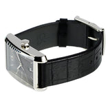 Shop Authentic Calvin Klein Window Black Dial Black Leather Strap Watch for Men - K2M21107 - Luxxuri