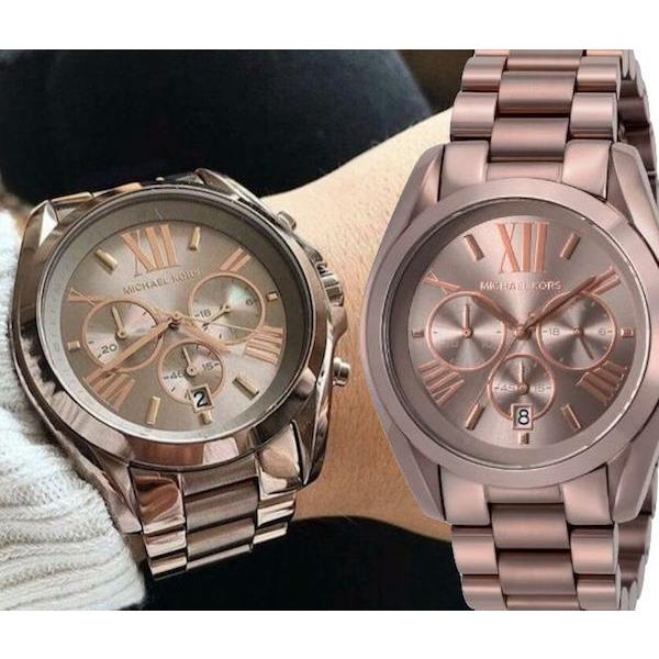  Shop Authentic Michael Kors Bradshaw Chronograph Brown Dial Brown Steel Strap Watch For Women - MK6247 - Luxxuri