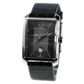  Shop Authentic Calvin Klein Window Black Dial Black Leather Strap Watch for Men - K2M21107 - Luxxuri