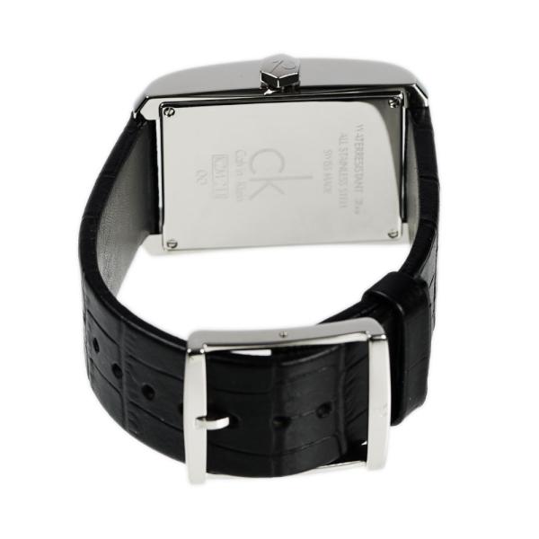  Shop Authentic Calvin Klein Window Black Dial Black Leather Strap Watch for Men - K2M21107 - Luxxuri
