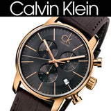  Shop Authentic Calvin Klein City Chronograph Grey Dial Brown Leather Strap Watch for Men - K2G276G3 - Luxxuri