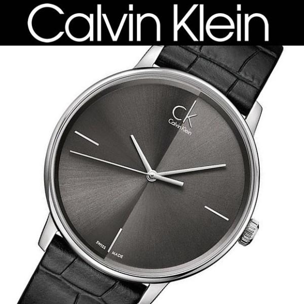  Shop Authentic Calvin Klein Accent Black Dial Black Leather Strap Watch for Men - K2Y2X1C3 - Luxxuri