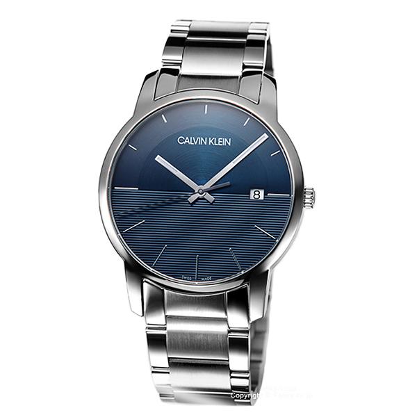 Shop Authentic Calvin Klein City Blue Dial Silver Steel Strap Watch for Men - K2G2G14Q - Luxxuri