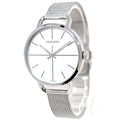  Shop Authentic Calvin Klein Even White Dial Silver Mesh Bracelet Watch for Women - K7B23126 - Luxxuri