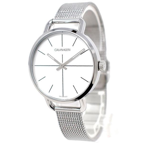  Shop Authentic Calvin Klein Even White Dial Silver Mesh Bracelet Watch for Women - K7B23126 - Luxxuri