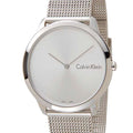  Shop Authentic Calvin Klein Minimal Silver Dial Silver Mesh Bracelet Watch for Men - K3M211Y6 - Luxxuri