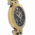  Shop Authentic Versace V-Race Quartz Black Dial Gold Steel Strap Watch For Men - VEBV00519 - Luxxuri