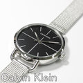  Shop Authentic Calvin Klein Even Black Dial Silver Mesh Bracelet Watch for Women - K7B23121 - Luxxuri