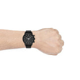  Shop Authentic Emporio Armani Dress Chronograph Black Dial Black Leather Strap Watch For Men - AR1918 - Luxxuri