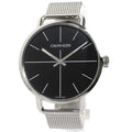  Shop Authentic Calvin Klein Even Black Dial Silver Mesh Bracelet Watch for Women - K7B21121 - Luxxuri