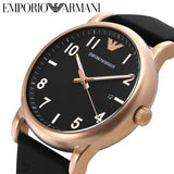  Shop Authentic Emporio Armani Luigi Quartz Black Dial Black Rubber Strap Watch For Men - AR11097 - Luxxuri
